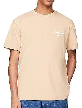 T-shirt Vintage Bege para Homem Tommy Hilfiger
