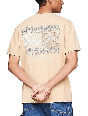 T-shirt Vintage Bege para Homem Tommy Hilfiger