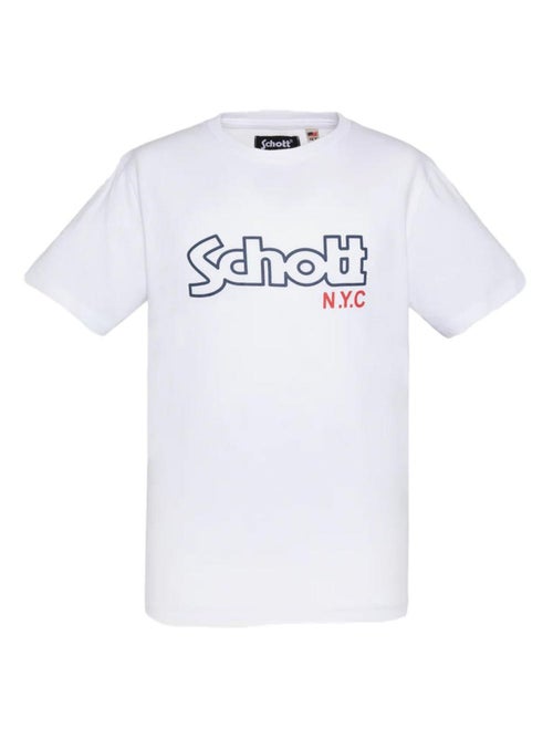 T-Shirt Vintage Branco para Rapaz Schott - Kiabi T-Shirt Vintage Branco para Rapaz Schott - Kiabi