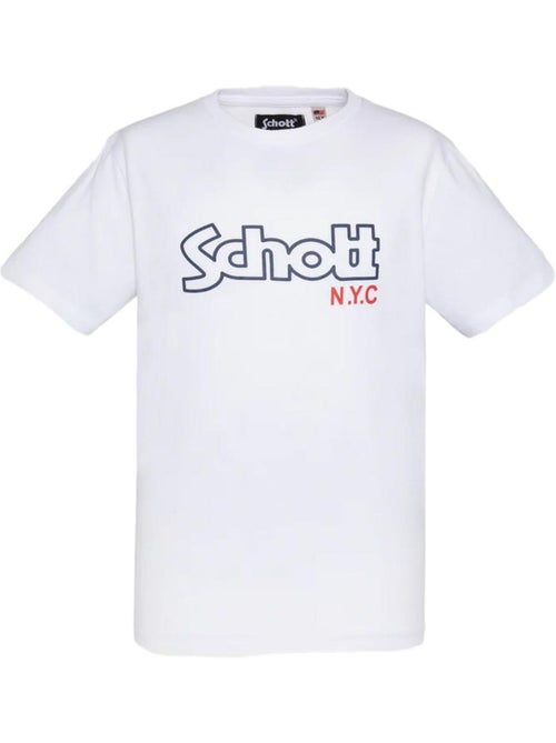 T-Shirt Vintage Branco para Rapaz Schott - Kiabi T-Shirt Vintage Branco para Rapaz Schott - Kiabi