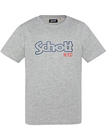 T-Shirt Vintage Cinzenta para Rapaz Schott
