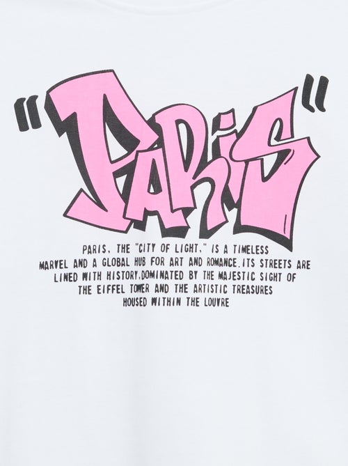 T-shirt vintage com estampado de skate de manga curta - Kiabi T-shirt vintage com estampado de skate de manga curta - Kiabi
