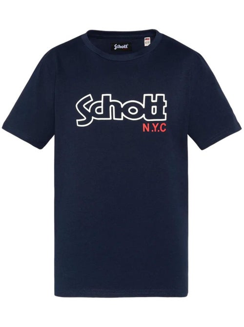T-shirt Vintage Schott para Rapaz Azul-Marinho - Kiabi T-shirt Vintage Schott para Rapaz Azul-Marinho - Kiabi