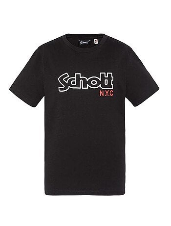 T-shirt vintage schott para rapaz preto