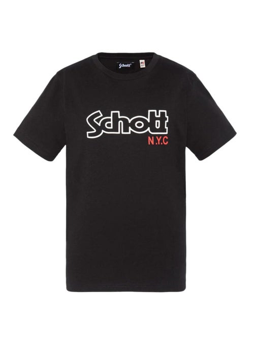 T-Shirt Vintage Schott para Rapaz Preto - Kiabi T-Shirt Vintage Schott para Rapaz Preto - Kiabi