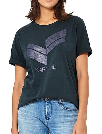 T-shirt violeta kaporal jogo para mulher