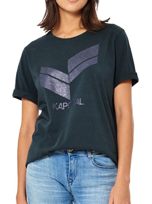 T-Shirt Violeta Kaporal JOGO para Mulher - Kiabi T-Shirt Violeta Kaporal JOGO para Mulher - Kiabi