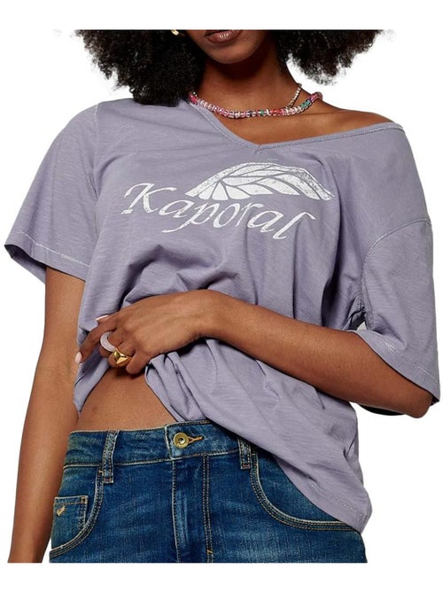 T-shirt Violeta Kaporal MUST para Mulher - Kiabi T-shirt Violeta Kaporal MUST para Mulher - Kiabi
