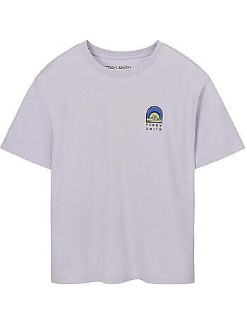 T-shirt violeta para rapaz teddy smith anik