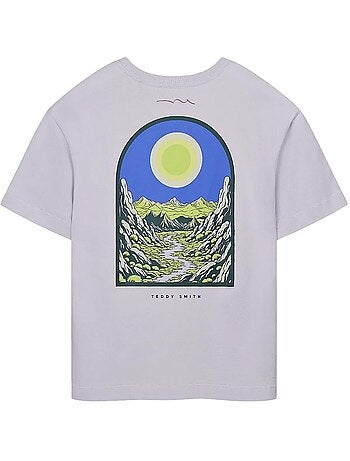 T-shirt violeta para rapaz teddy smith anik