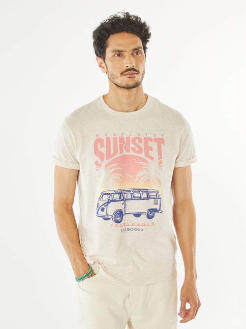T-shirt 'Volkswagen' de manga curta - Kiabi