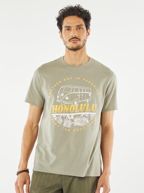 T-shirt 'Volkswagen' de manga curta - Kiabi