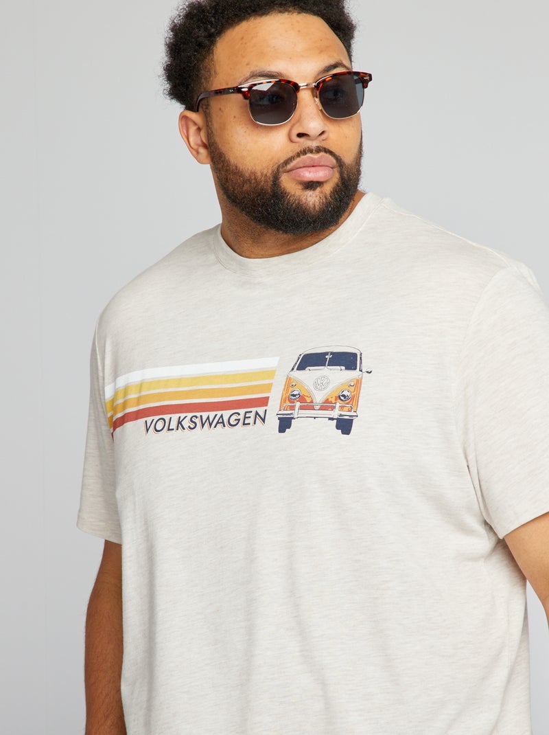 T-shirt 'Volkswagen' gola redonda BEGE - Kiabi