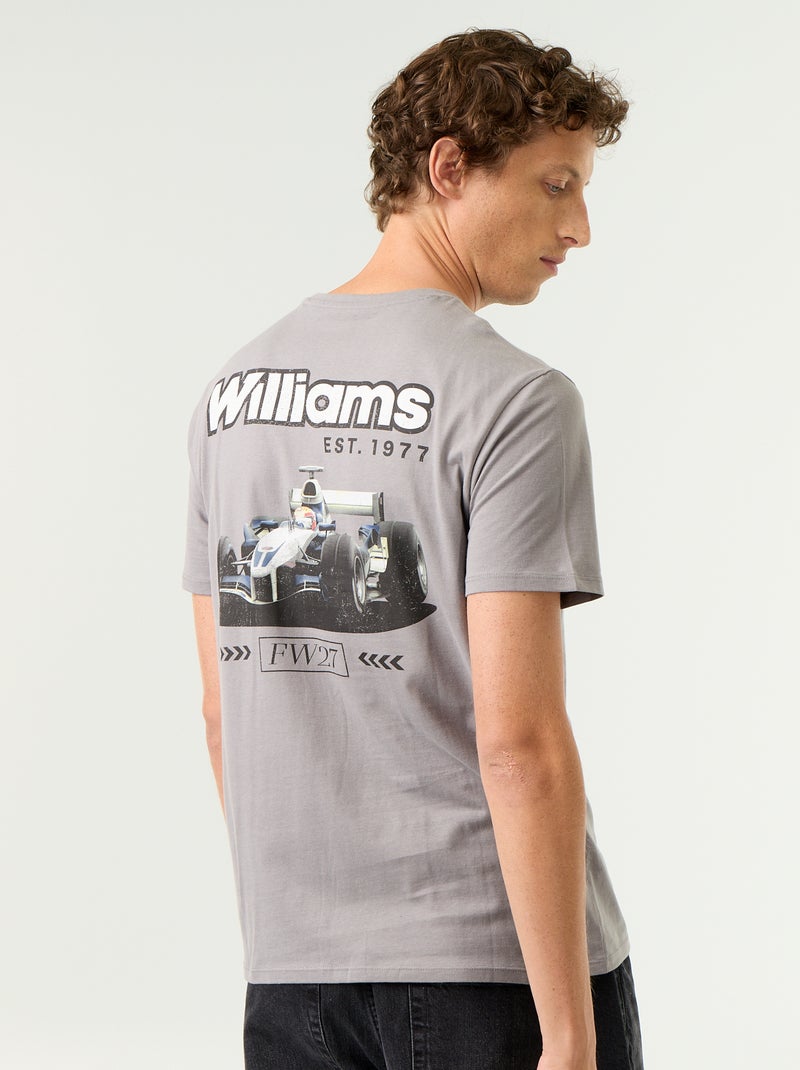 T-shirt 'Williams Racing' de manga curta Cinza - Kiabi