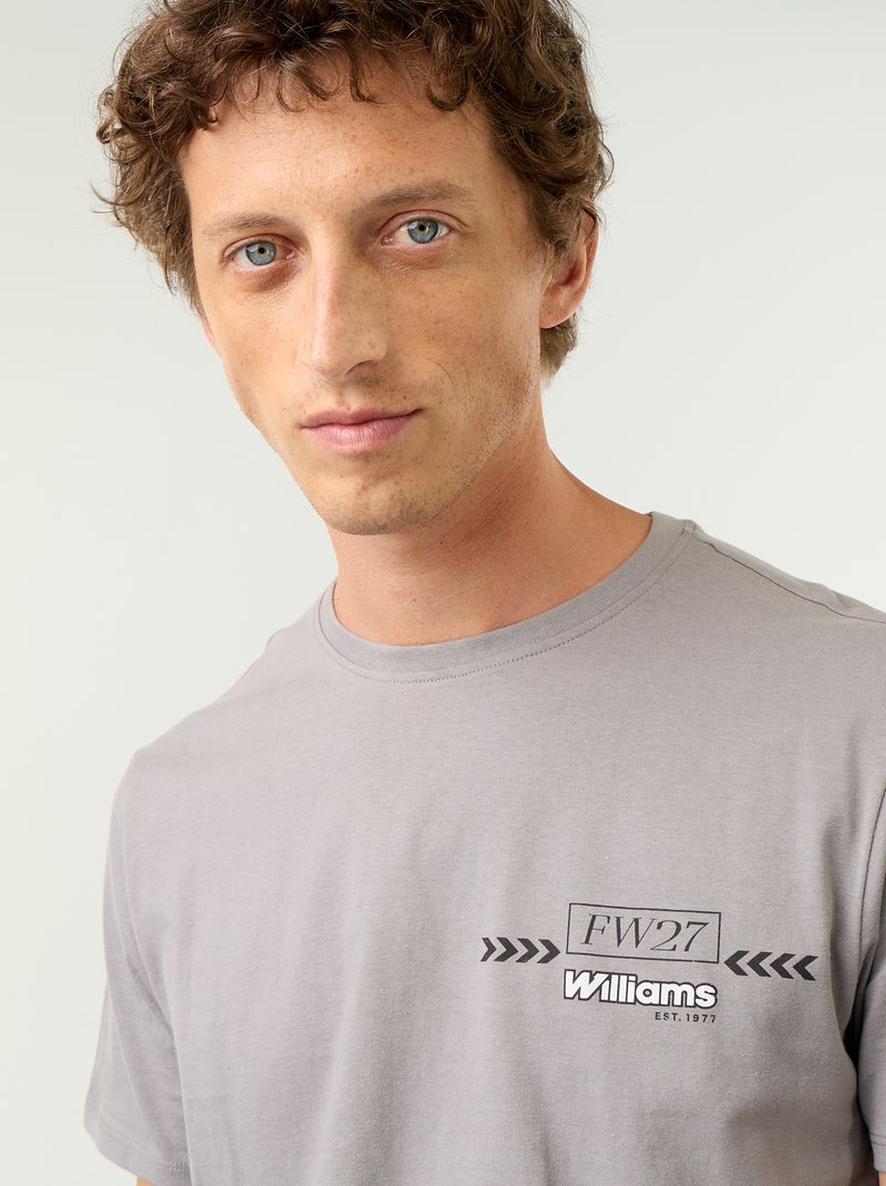 T-shirt 'Williams Racing' de manga curta Cinza - Kiabi