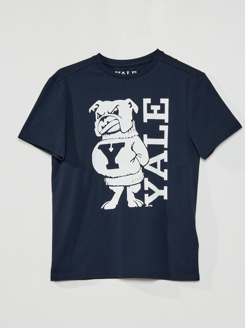 T-shirt 'Yale University' em jersey Azul Marinho - Kiabi