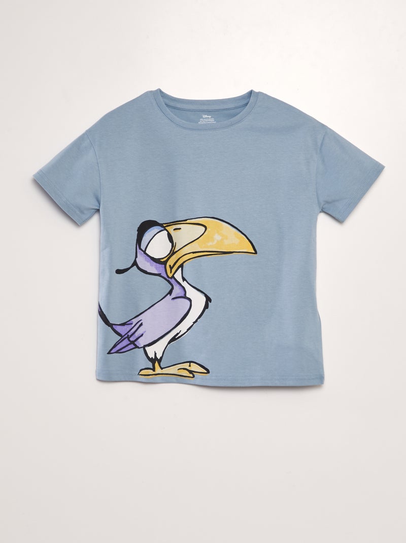 T-shirt 'Zazou' de manga curta AZUL - Kiabi