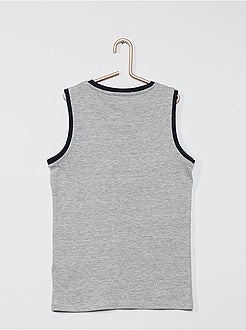 Menino 3-12 anos - T-shirts manga cava em puro algodão - Kiabi