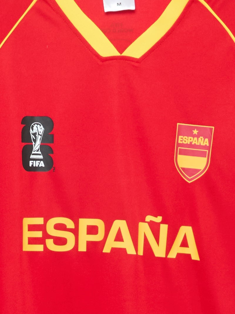 T-shirts oficiais licenciadas do Campeonato do Mundo da FIFA 26™ - Bélgica Vermelho - Kiabi