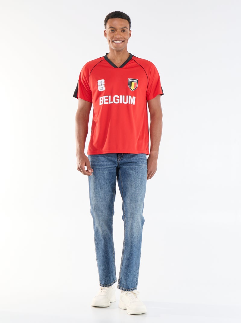 T-shirts oficiais licenciadas do Campeonato do Mundo da FIFA 26™ - Bélgica Vermelho - Kiabi