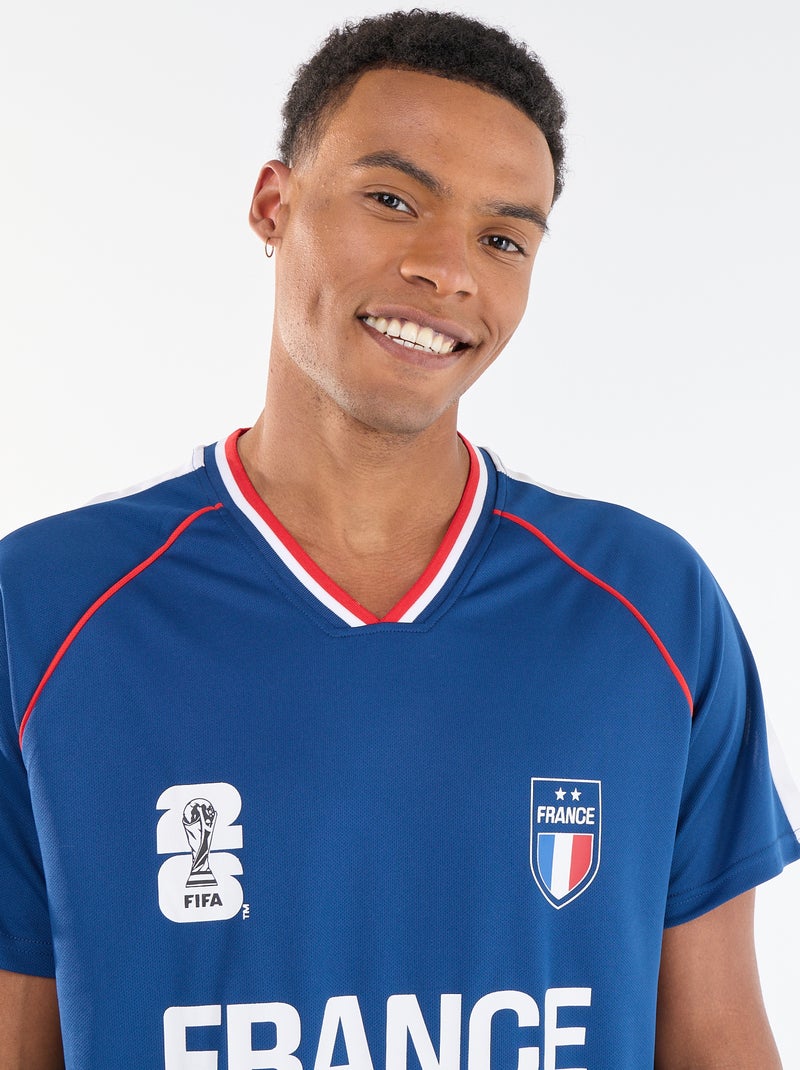 T-shirts oficiais licenciadas do Campeonato do Mundo da FIFA 26™ - França Azul - Kiabi