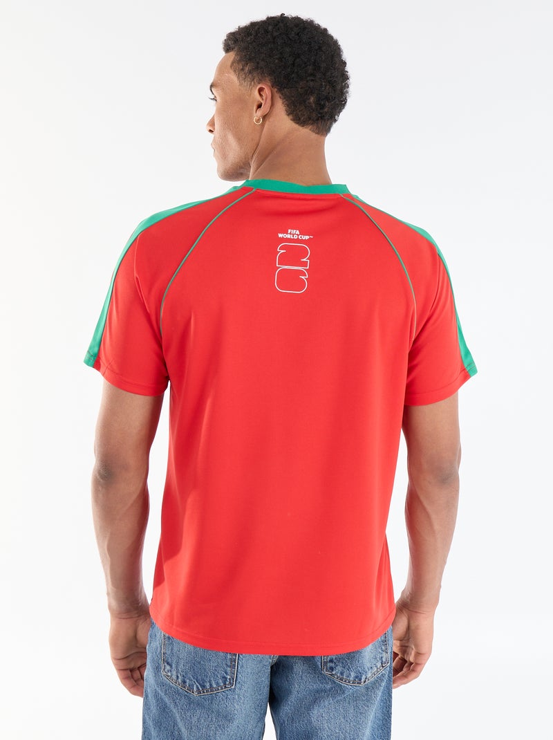 T-shirts oficiais licenciadas do Campeonato do Mundo da FIFA 26™ - Portugal Vermelho - Kiabi