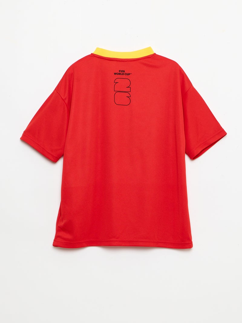 T-shirts oficialmente licenciados da Taça do Mundo da FIFA 26™ - Brasil Vermelho - Kiabi