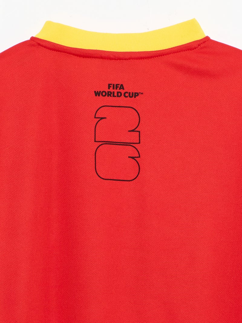 T-shirts oficialmente licenciados da Taça do Mundo da FIFA 26™ - Brasil Vermelho - Kiabi