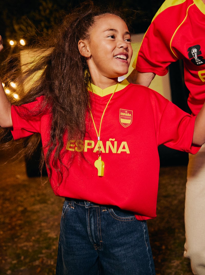 T-shirts oficialmente licenciados da Taça do Mundo da FIFA 26™ - Espanha Vermelho - Kiabi