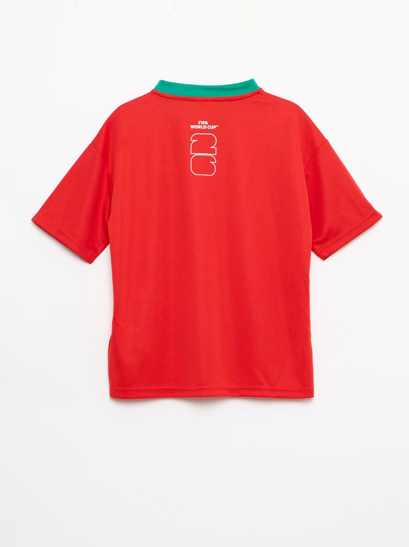 T-shirts oficialmente licenciados da Taça do Mundo da FIFA 26™ - Portugal Vermelho - Kiabi