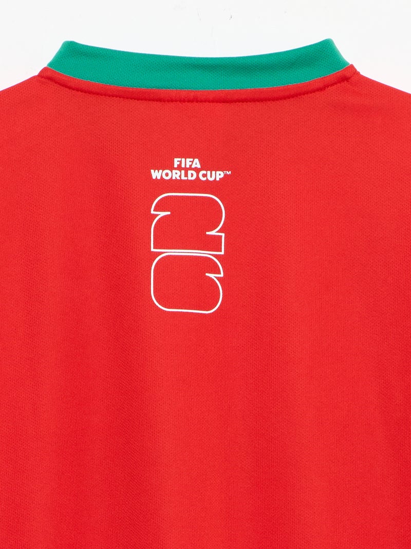 T-shirts oficialmente licenciados da Taça do Mundo da FIFA 26™ - Portugal Vermelho - Kiabi