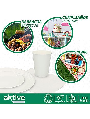 Talheres descartáveis biodegradáveis 180 peças