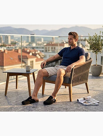 Tamancos homem conforto ergonómico fivela ajustável ozabi
