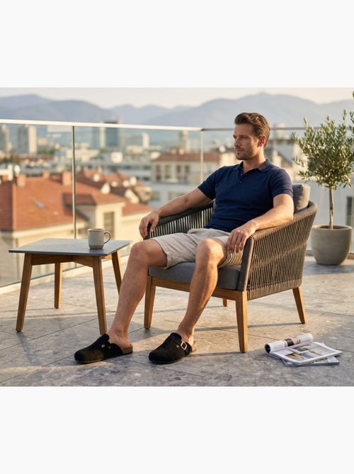 Tamancos homem conforto ergonómico fivela ajustável ozabi - Kiabi Tamancos homem conforto ergonómico fivela ajustável ozabi - Kiabi