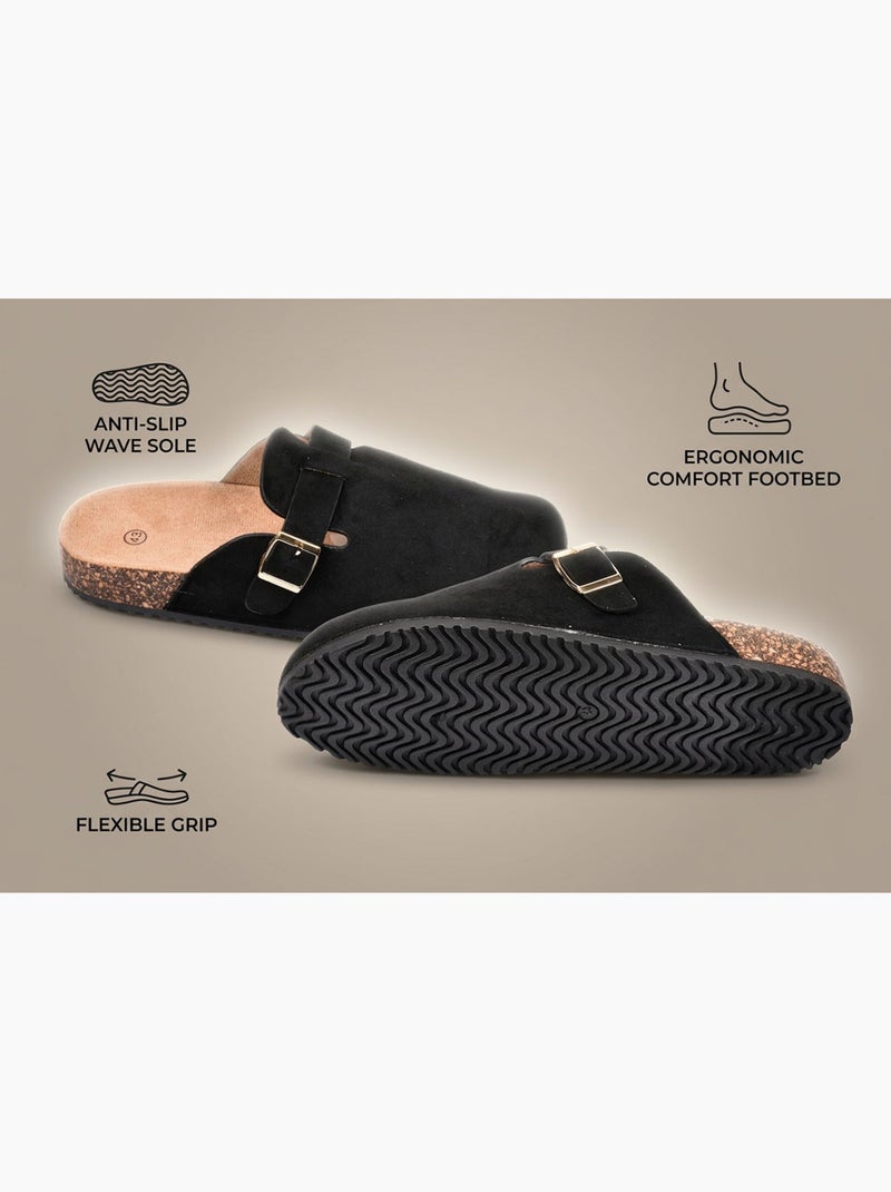 Tamancos homem conforto ergonómico fivela ajustável ozabi Preto - Kiabi