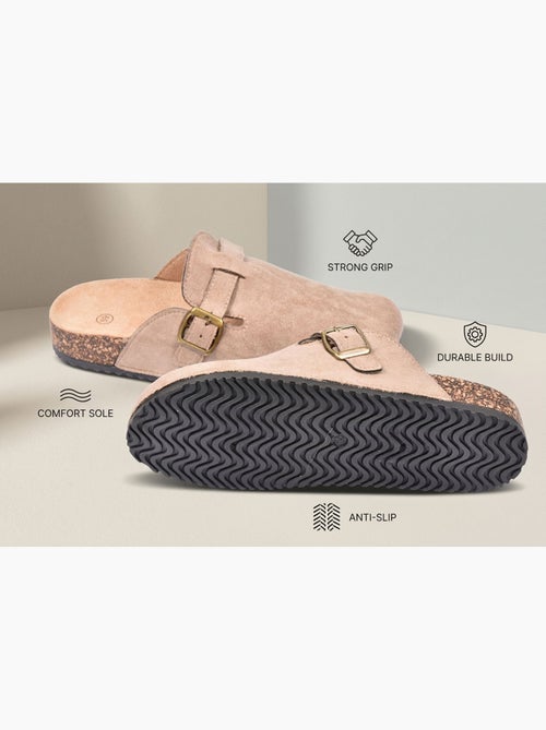 Tamancos mulher conforto fivela ajustável sola cortiça ozabi - Kiabi Tamancos mulher conforto fivela ajustável sola cortiça ozabi - Kiabi
