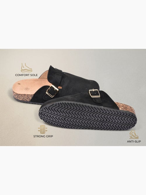 Tamancos mulher conforto fivela ajustável sola cortiça ozabi - Kiabi Tamancos mulher conforto fivela ajustável sola cortiça ozabi - Kiabi