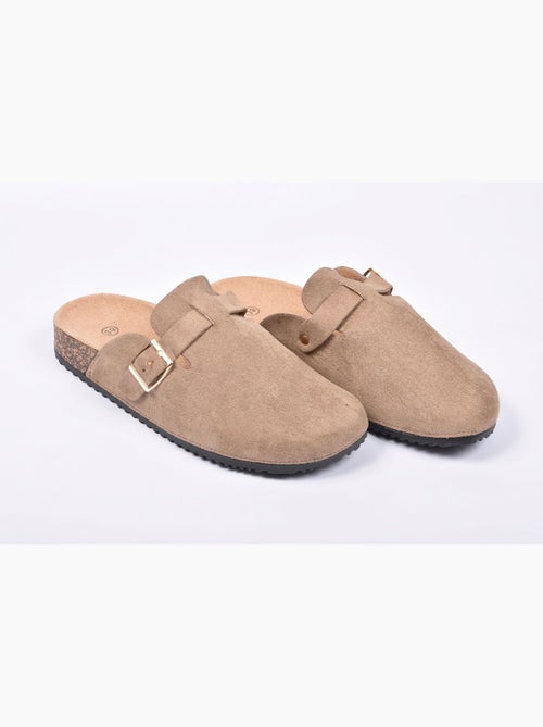 Tamancos mulher conforto fivela ajustável sola cortiça ozabi - Kiabi Tamancos mulher conforto fivela ajustável sola cortiça ozabi - Kiabi