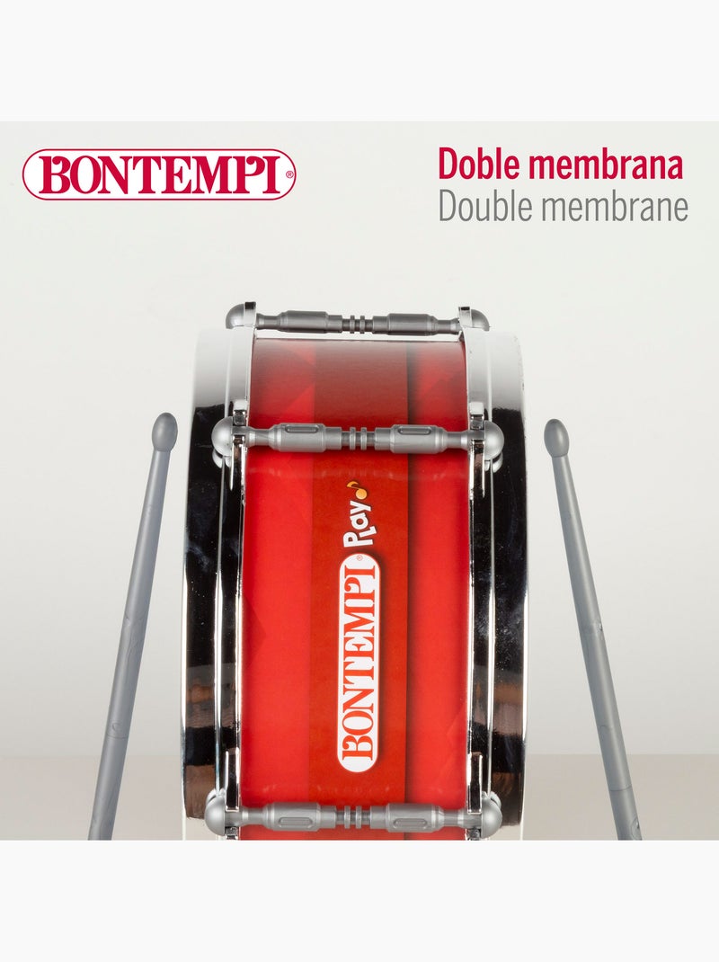 Tambor infantil 31 cm com alça de ombro e baqueta bontempi N/D - Kiabi