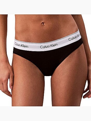 Tanga biquíni cinzenta calvin klein jeans para mulher