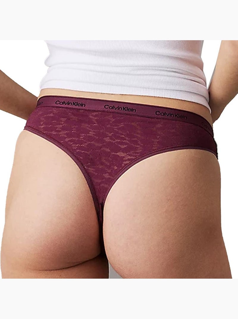 Tanga Brasileira Violeta Calvin Klein Jeans para Mulher Roxo - Kiabi