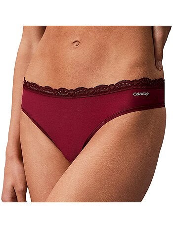 Tanga Calvin Klein Jeans Bordeaux para Mulher