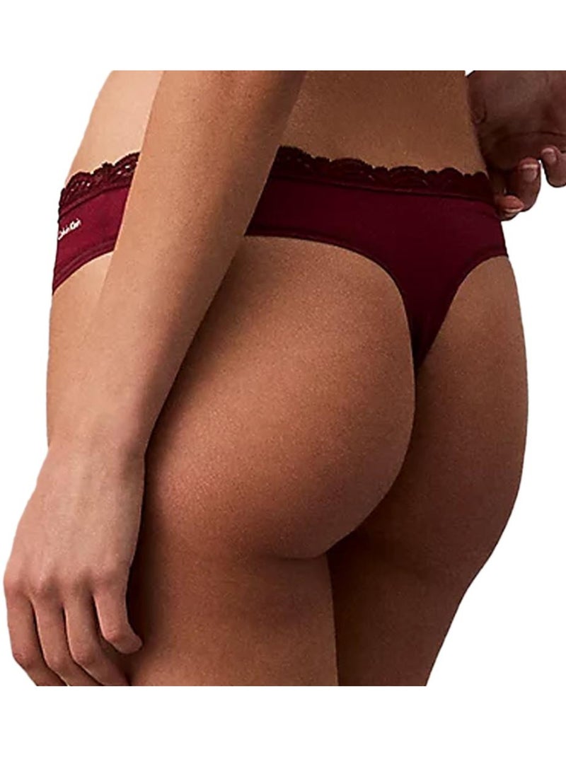 Tanga Calvin Klein Jeans Bordeaux para Mulher Bordô - Kiabi
