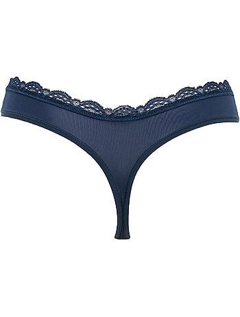 Tanga Calvin Klein Jeans Marine para Mulher