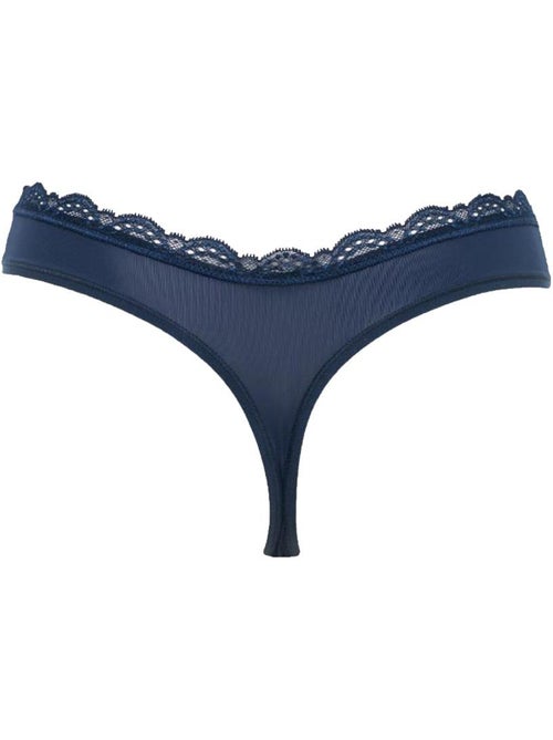 Tanga Calvin Klein Jeans Marine para Mulher - Kiabi Tanga Calvin Klein Jeans Marine para Mulher - Kiabi