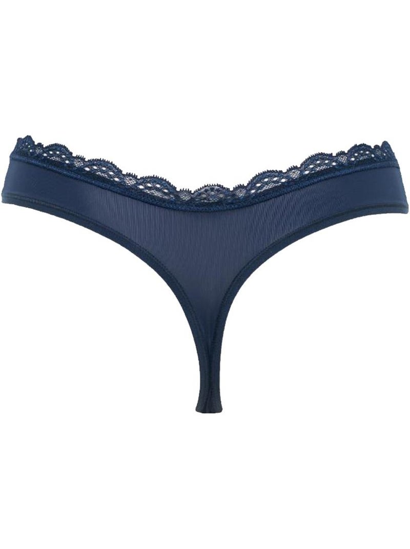 Tanga Calvin Klein Jeans Marine para Mulher Azul-marinho - Kiabi