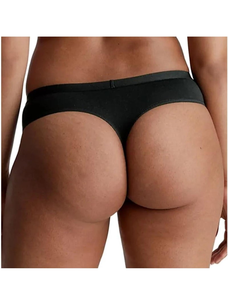 Tanga Calvin Klein Jeans Noir para Mulher 000QF7401E Preto - Kiabi
