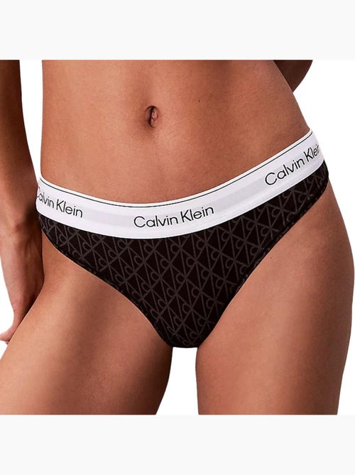 Tanga Calvin Klein Jeans Preta para Mulher - Kiabi Tanga Calvin Klein Jeans Preta para Mulher - Kiabi