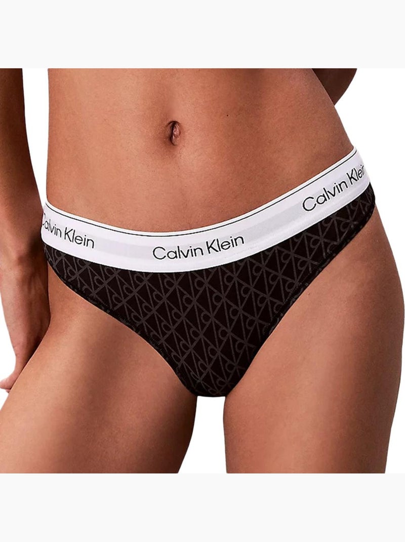 Tanga Calvin Klein Jeans Preta para Mulher Preto - Kiabi
