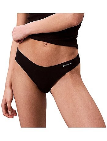 Tanga Calvin Klein Jeans String Noir para Mulher 000QF7983E